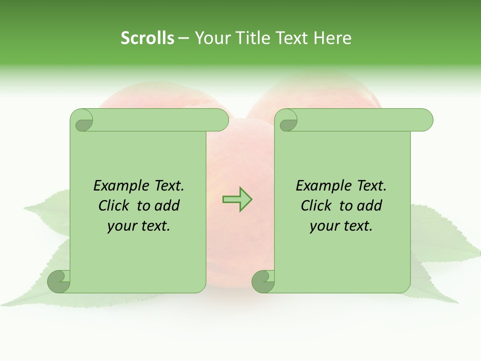 Waterdrop Vegetarian Food PowerPoint Template