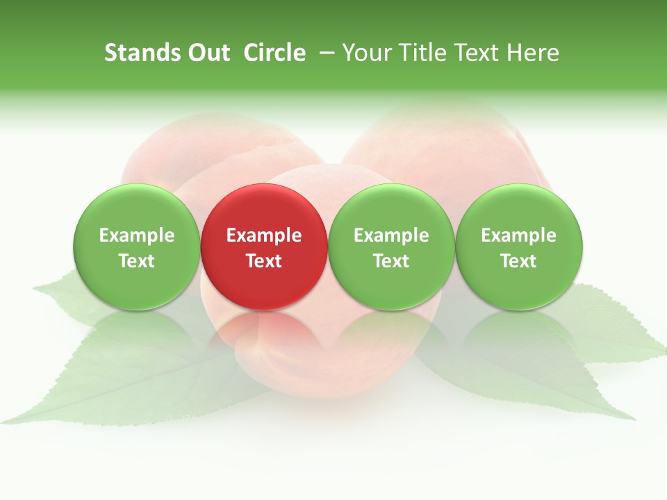 Waterdrop Vegetarian Food PowerPoint Template