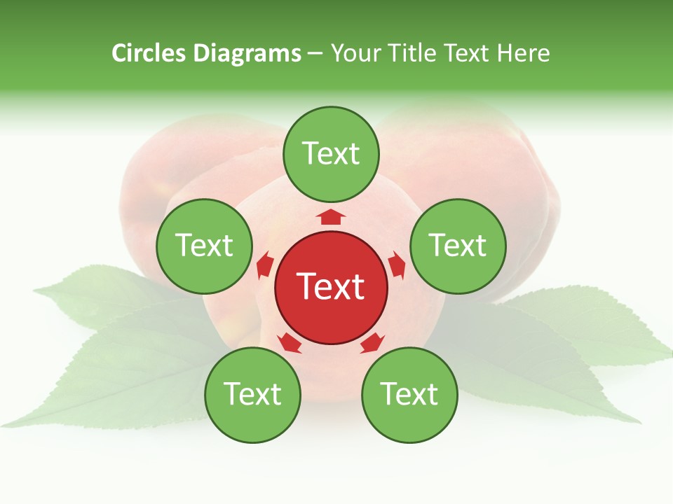 Waterdrop Vegetarian Food PowerPoint Template