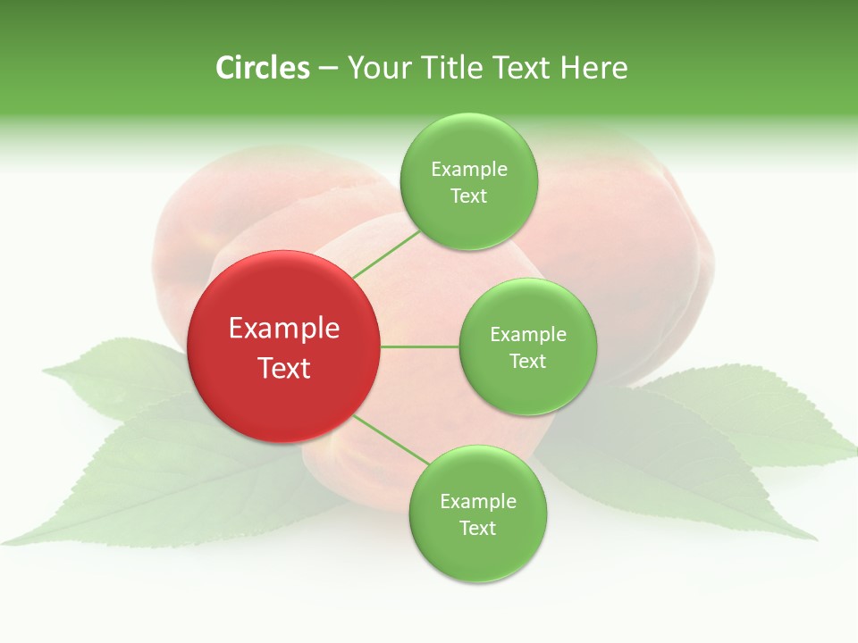 Waterdrop Vegetarian Food PowerPoint Template
