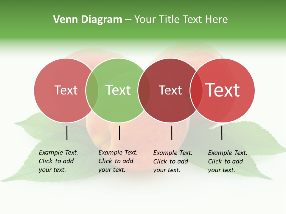 Waterdrop Vegetarian Food PowerPoint Template