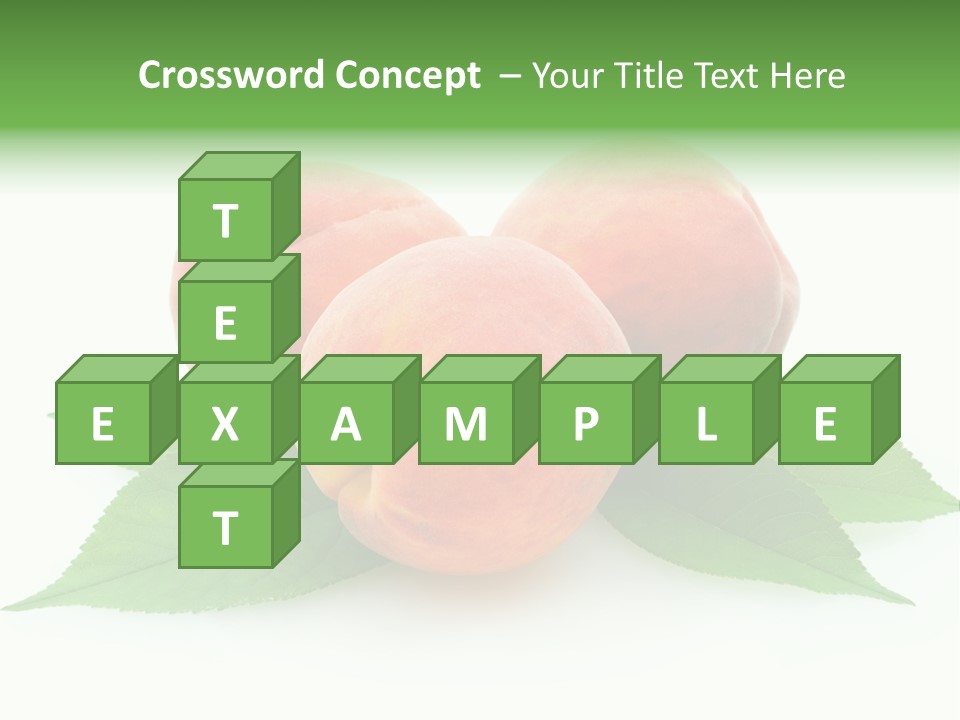 Waterdrop Vegetarian Food PowerPoint Template