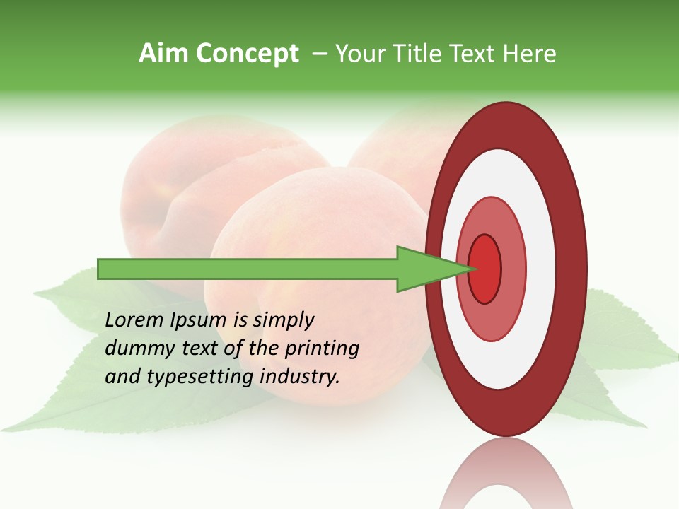 Waterdrop Vegetarian Food PowerPoint Template