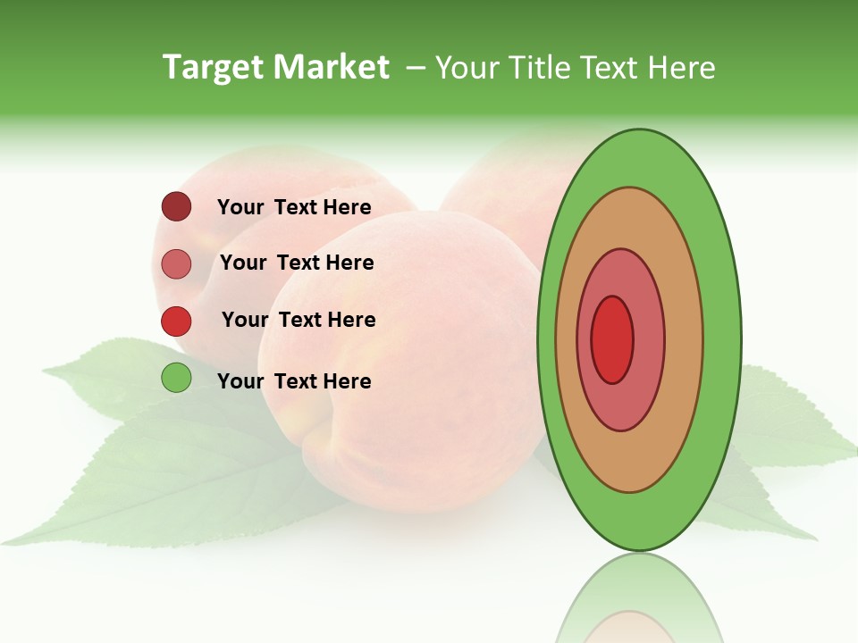 Waterdrop Vegetarian Food PowerPoint Template