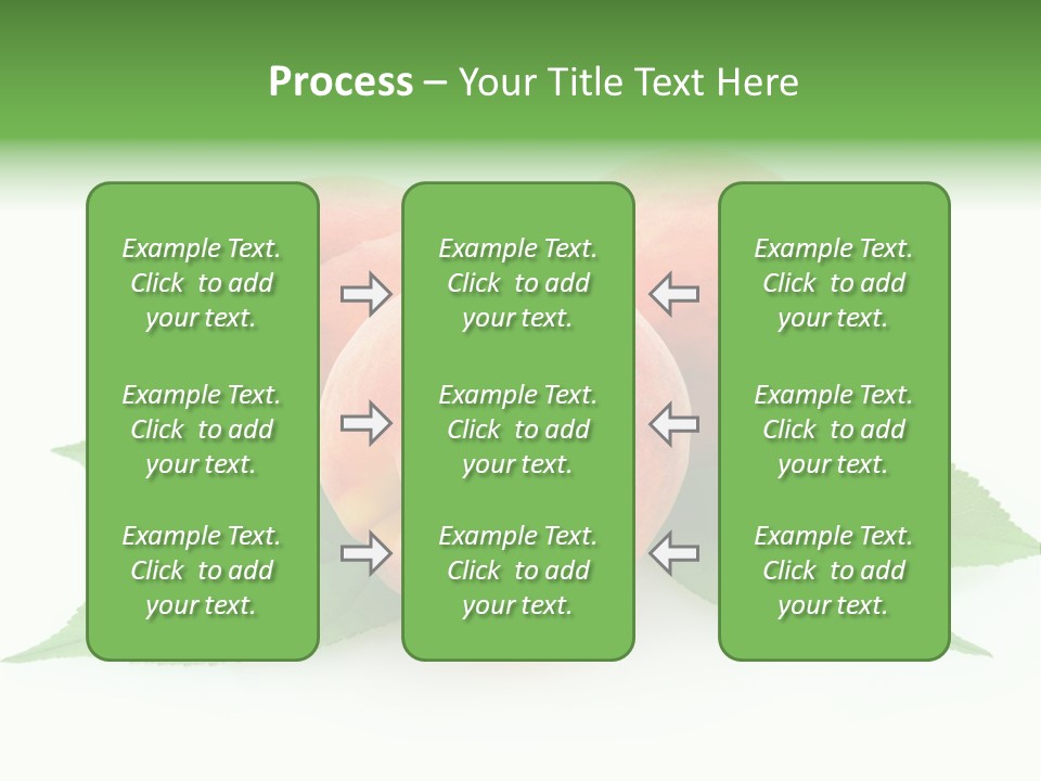 Waterdrop Vegetarian Food PowerPoint Template