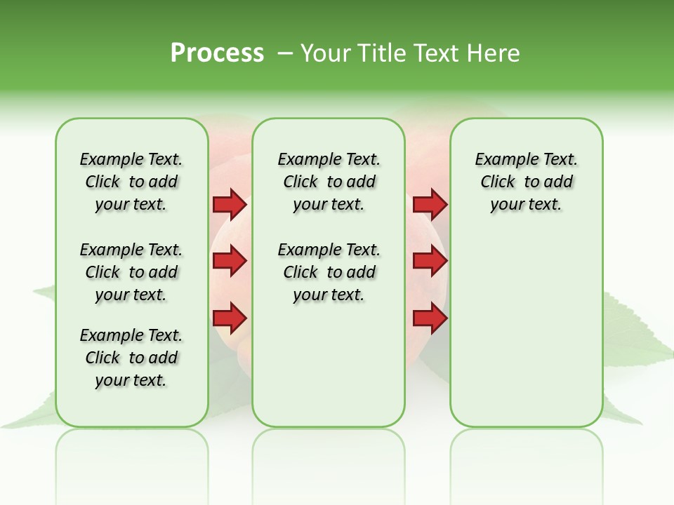 Waterdrop Vegetarian Food PowerPoint Template