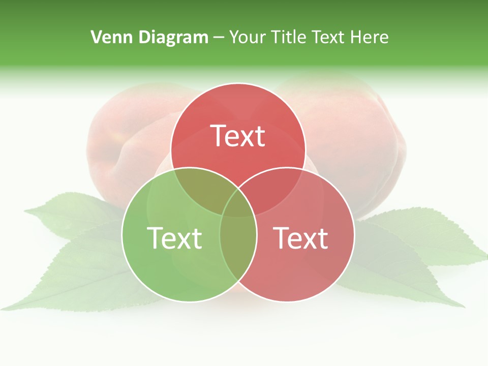 Waterdrop Vegetarian Food PowerPoint Template