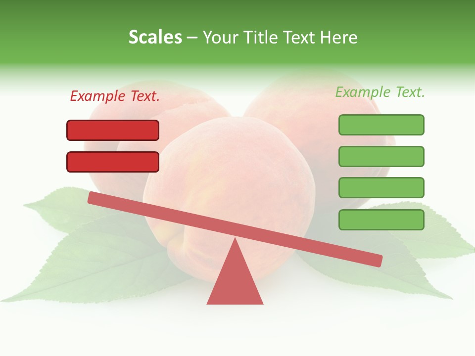 Waterdrop Vegetarian Food PowerPoint Template