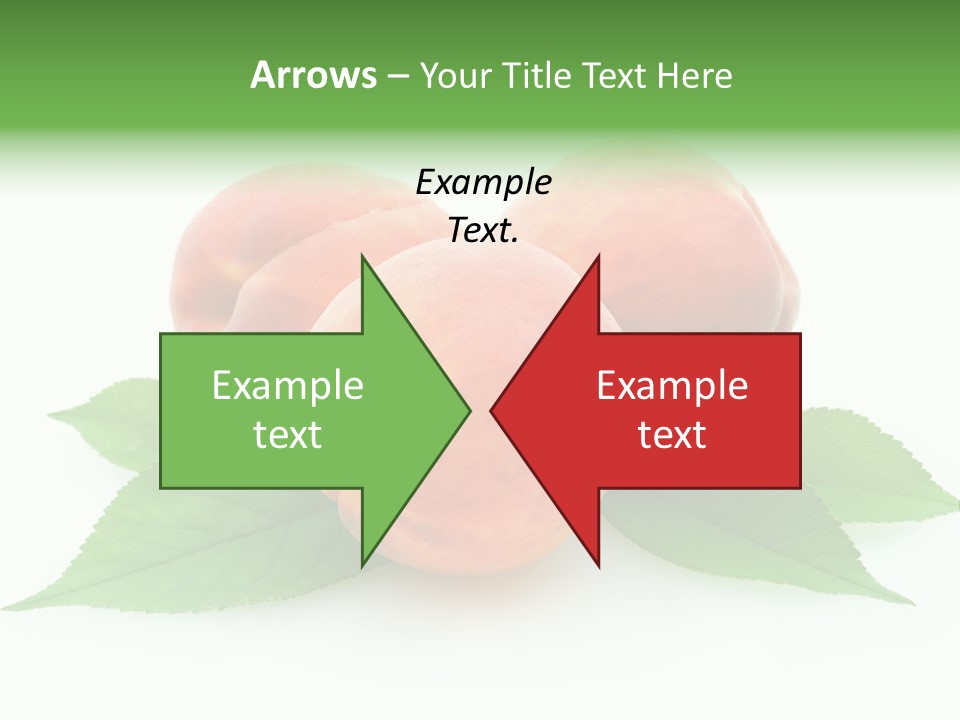 Waterdrop Vegetarian Food PowerPoint Template