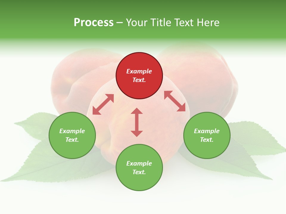 Waterdrop Vegetarian Food PowerPoint Template
