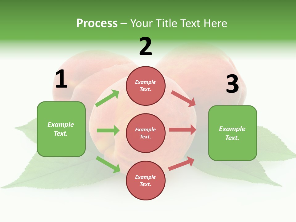 Waterdrop Vegetarian Food PowerPoint Template