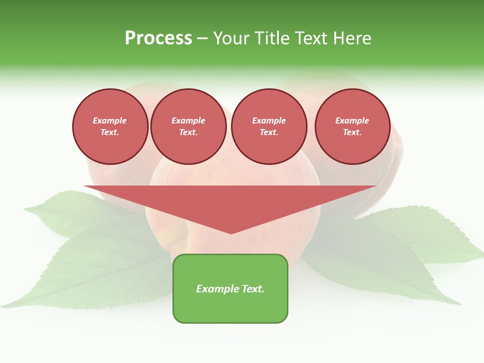 Waterdrop Vegetarian Food PowerPoint Template