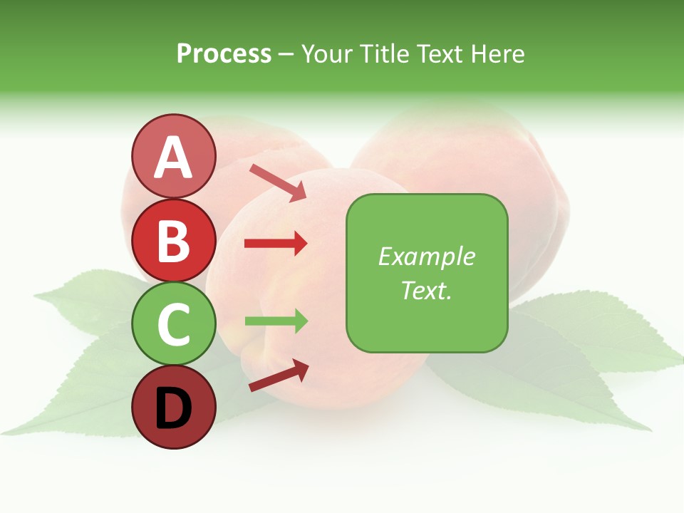 Waterdrop Vegetarian Food PowerPoint Template