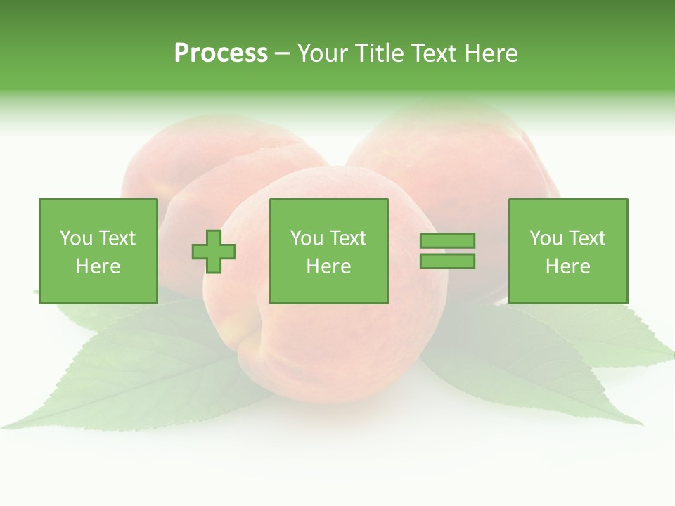 Waterdrop Vegetarian Food PowerPoint Template