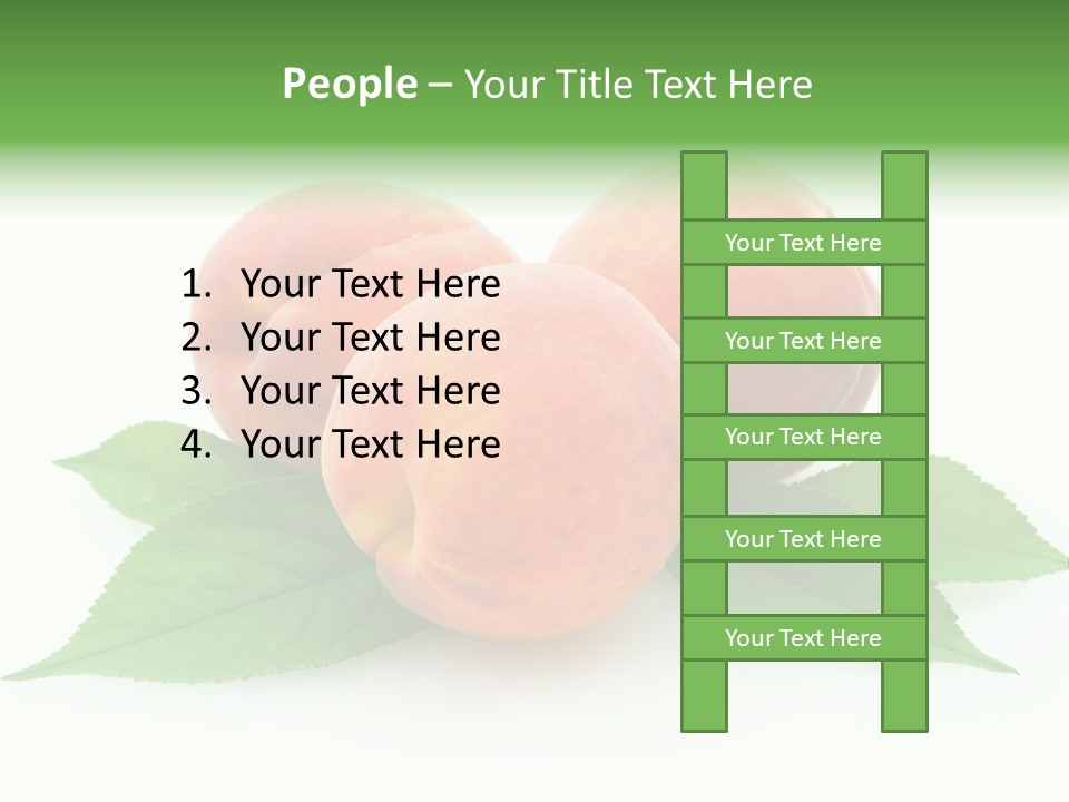 Waterdrop Vegetarian Food PowerPoint Template