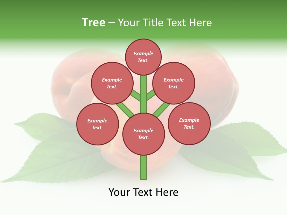 Waterdrop Vegetarian Food PowerPoint Template