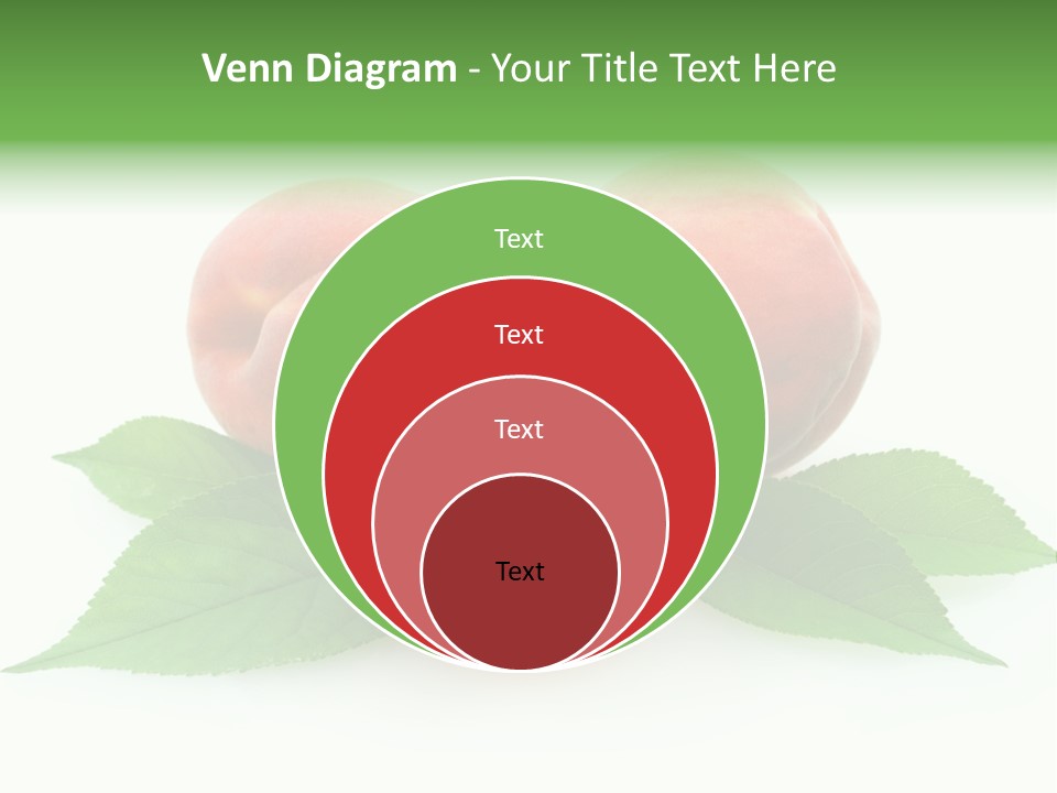 Waterdrop Vegetarian Food PowerPoint Template