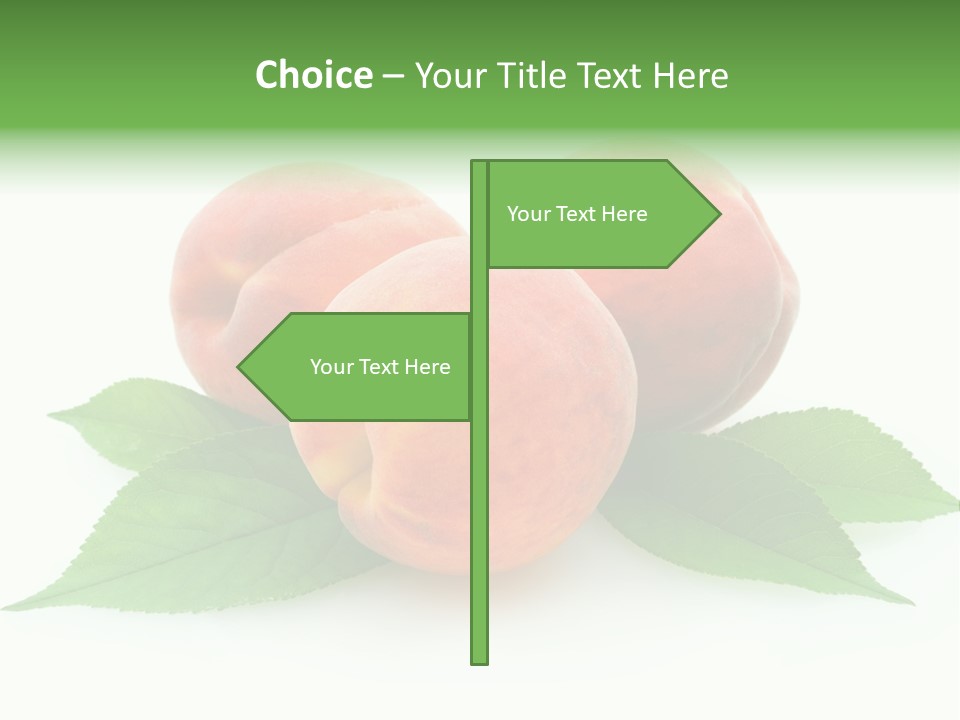 Waterdrop Vegetarian Food PowerPoint Template