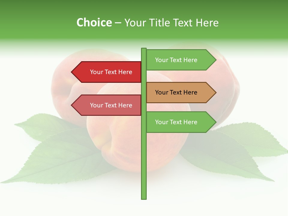 Waterdrop Vegetarian Food PowerPoint Template