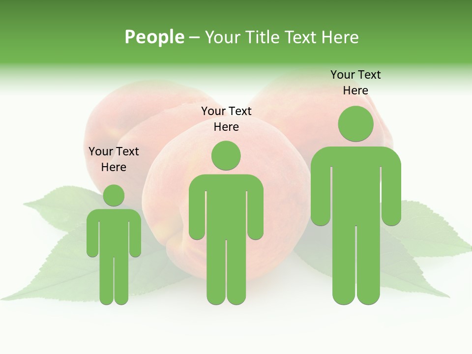 Waterdrop Vegetarian Food PowerPoint Template