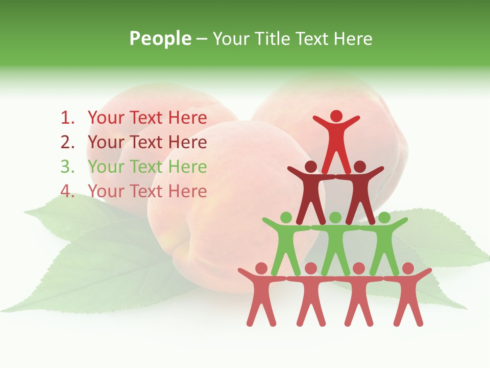 Waterdrop Vegetarian Food PowerPoint Template