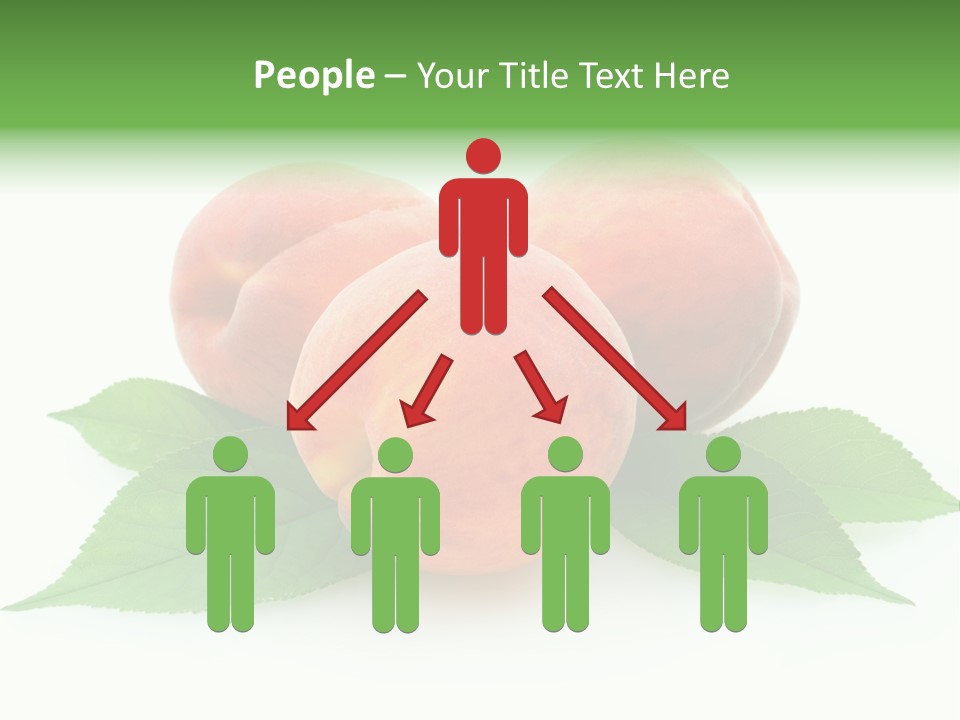 Waterdrop Vegetarian Food PowerPoint Template