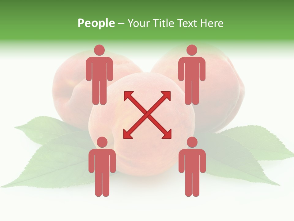 Waterdrop Vegetarian Food PowerPoint Template