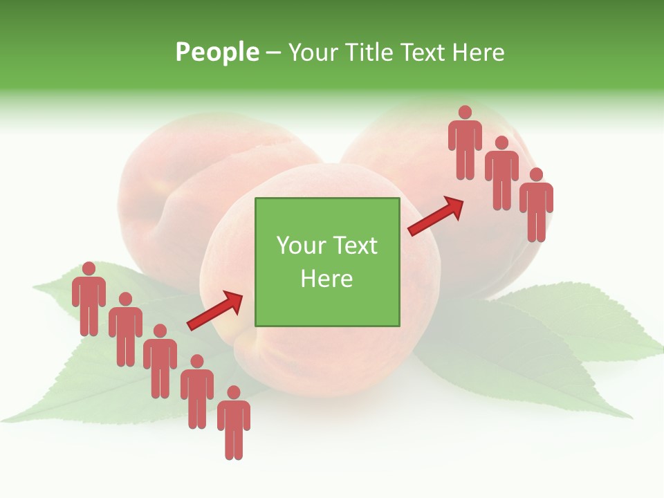 Waterdrop Vegetarian Food PowerPoint Template