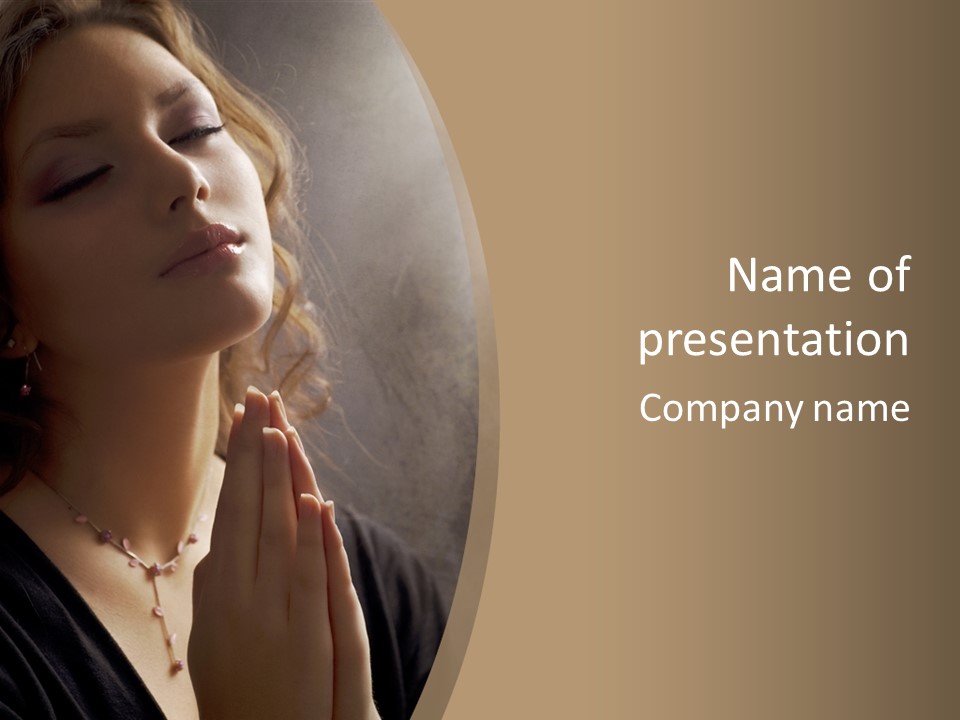 Christ Beauty Love PowerPoint Template