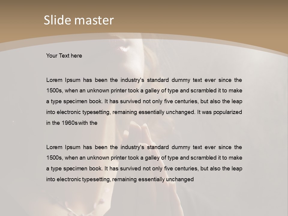 Christ Beauty Love PowerPoint Template