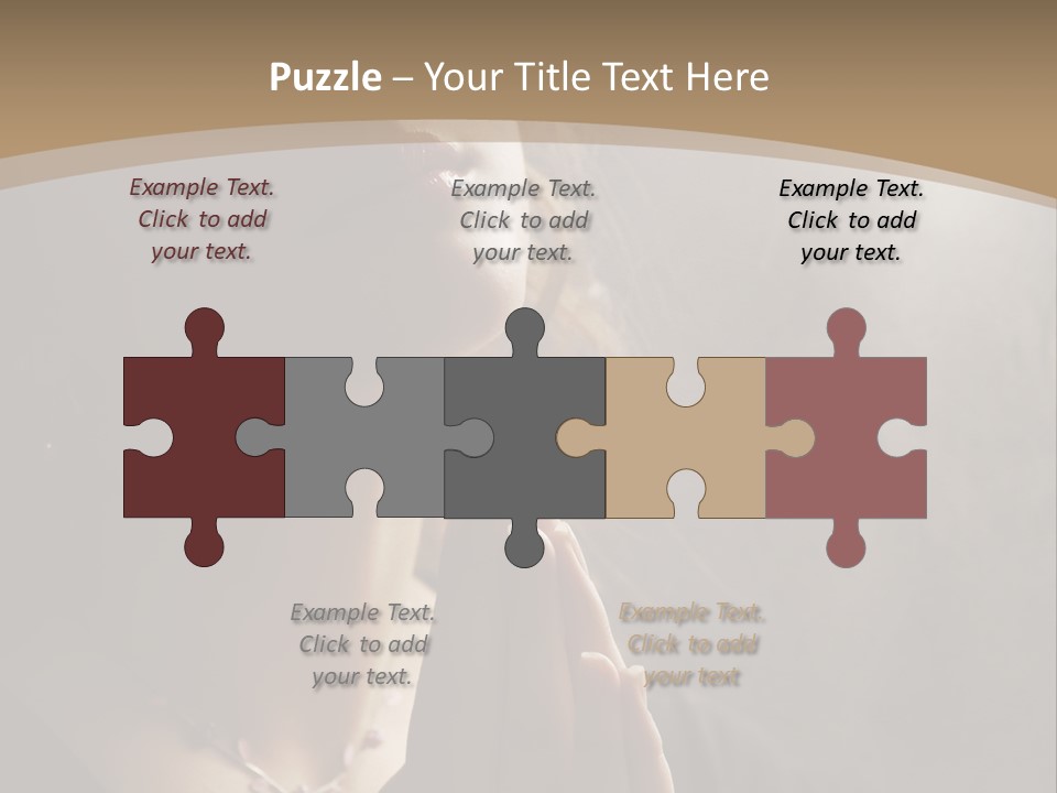 Christ Beauty Love PowerPoint Template