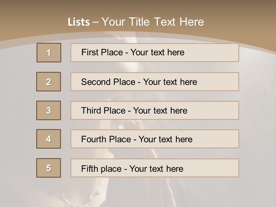Christ Beauty Love PowerPoint Template