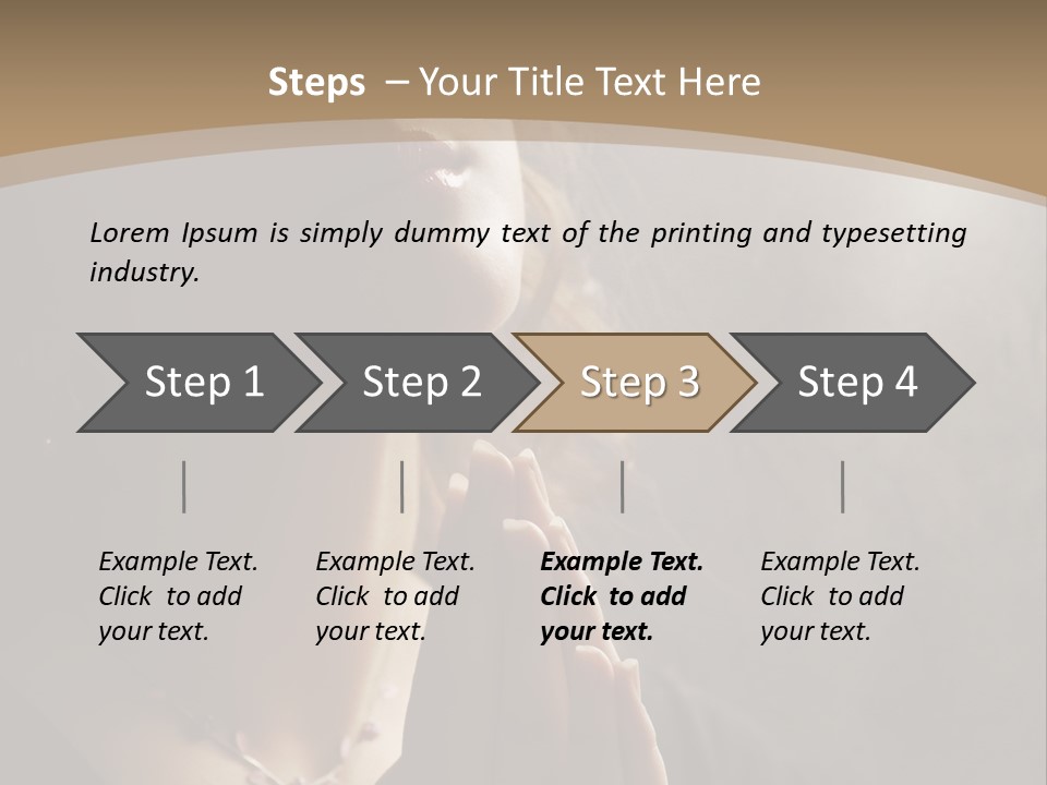 Christ Beauty Love PowerPoint Template