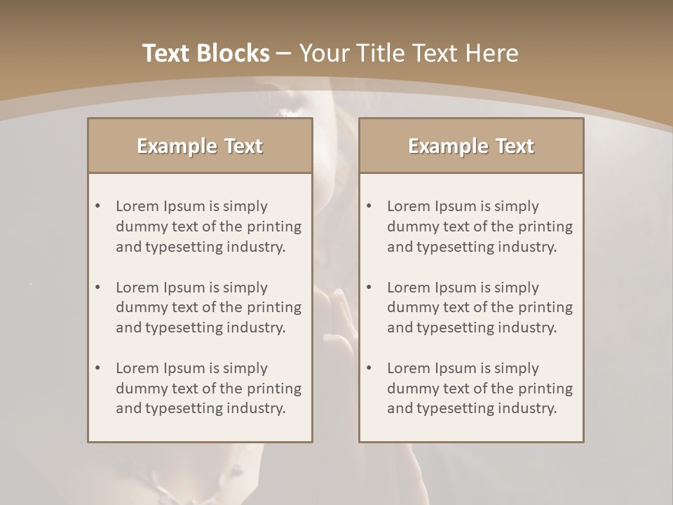 Christ Beauty Love PowerPoint Template