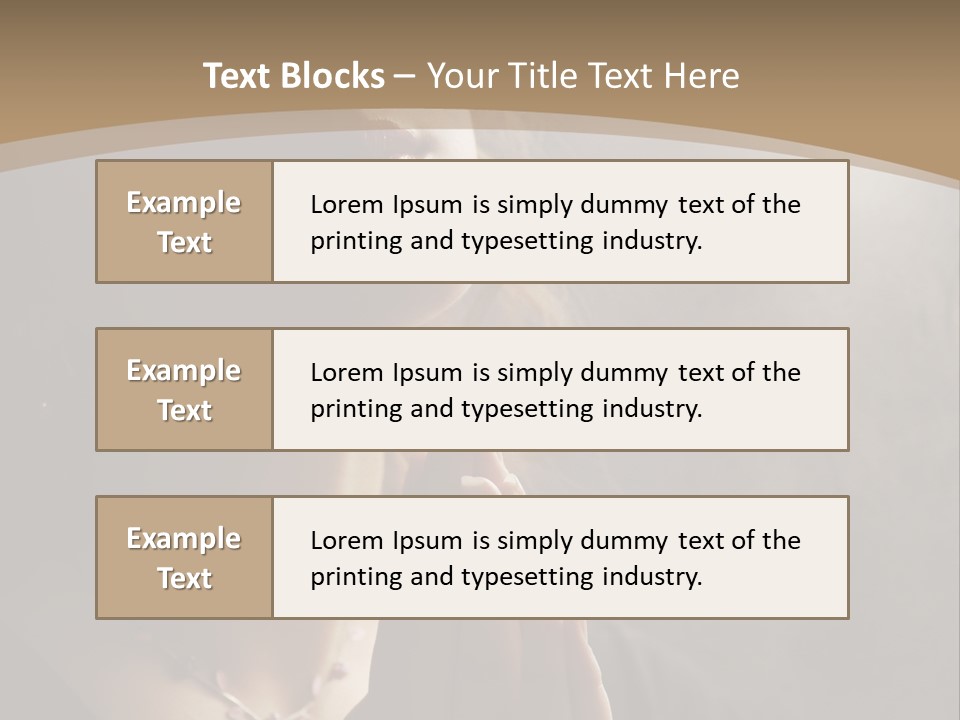 Christ Beauty Love PowerPoint Template