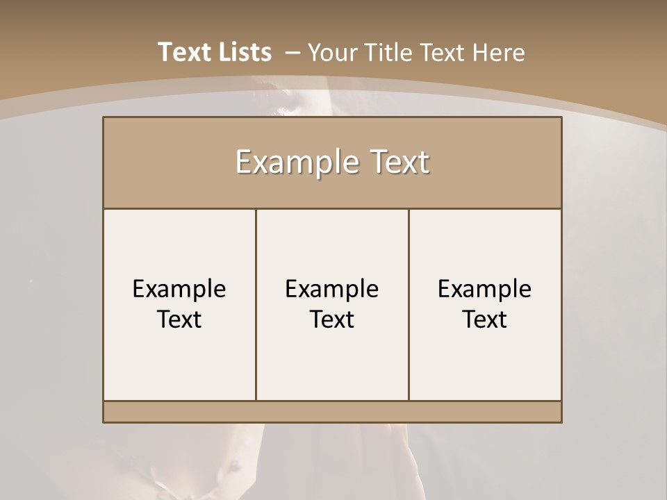 Christ Beauty Love PowerPoint Template