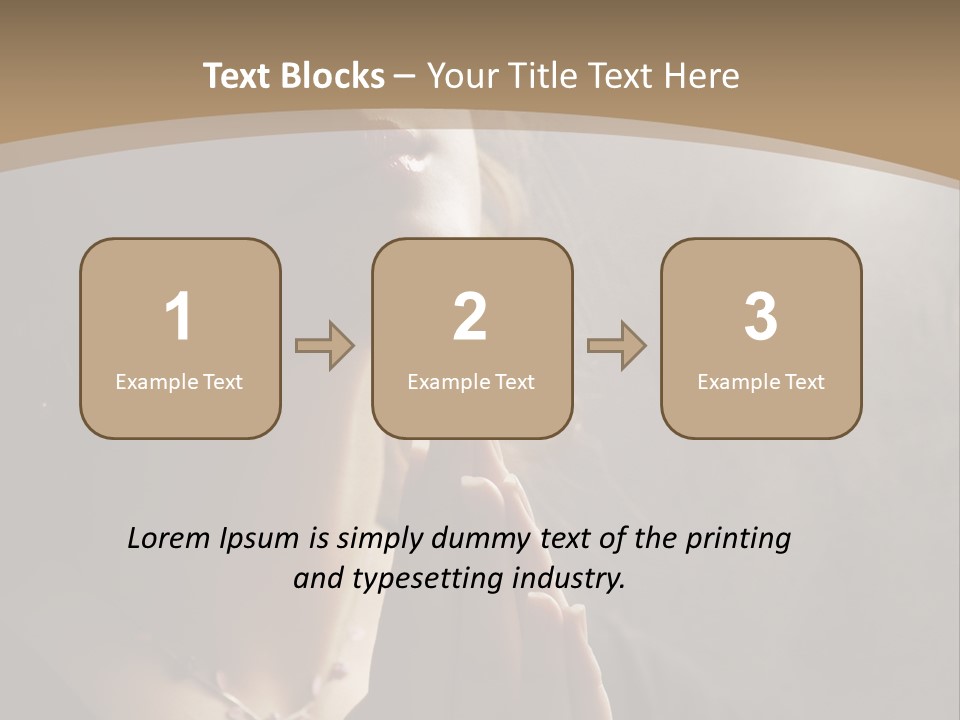 Christ Beauty Love PowerPoint Template