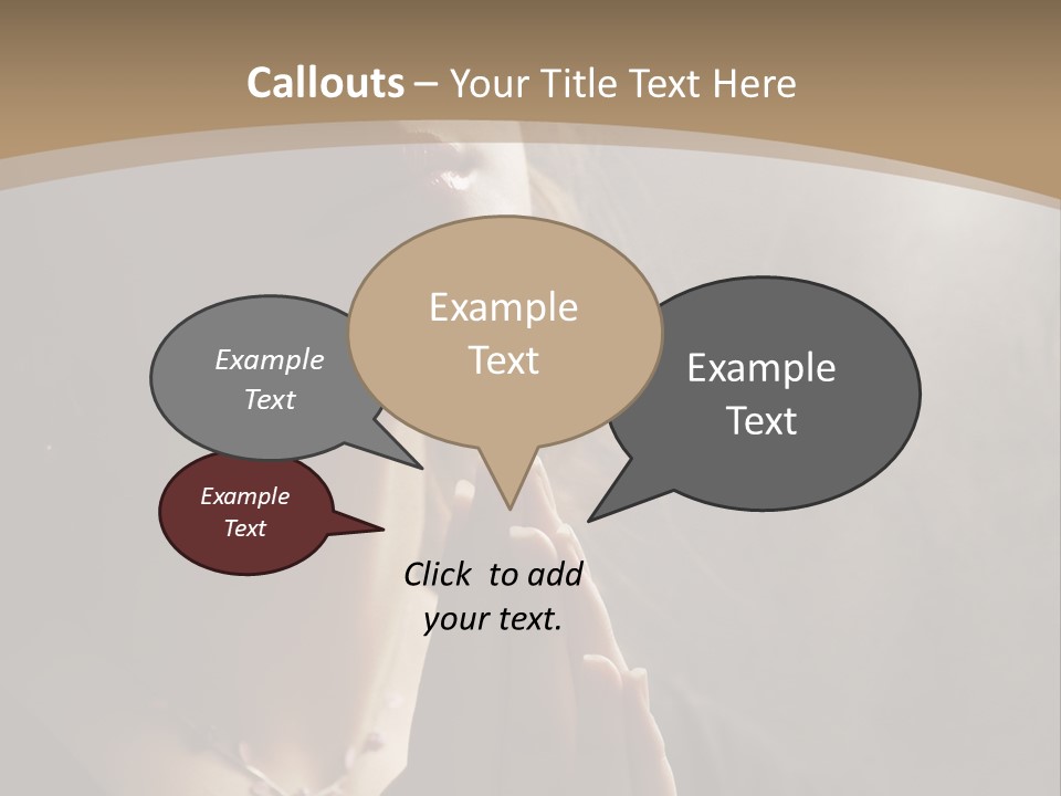 Christ Beauty Love PowerPoint Template