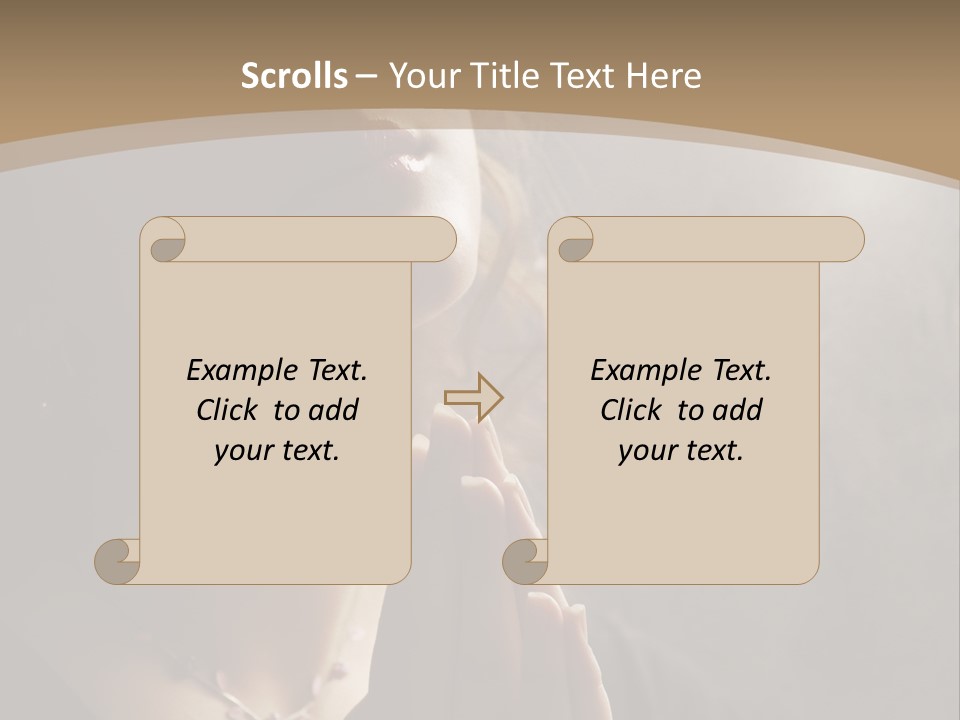 Christ Beauty Love PowerPoint Template