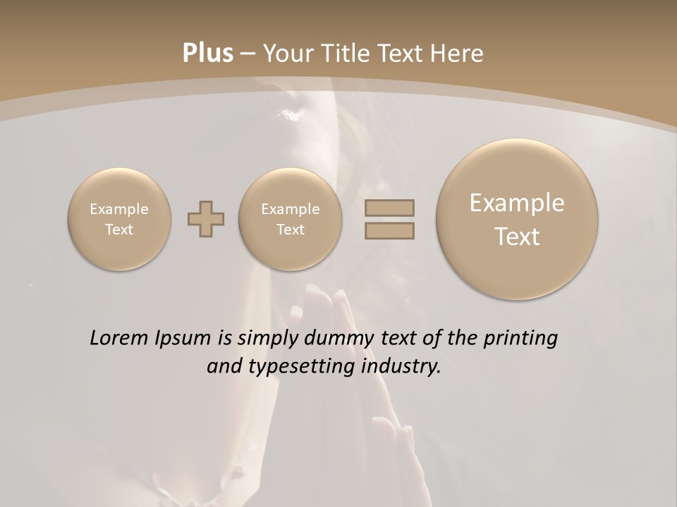 Christ Beauty Love PowerPoint Template