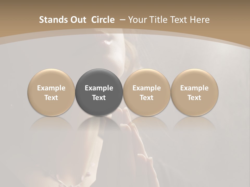 Christ Beauty Love PowerPoint Template