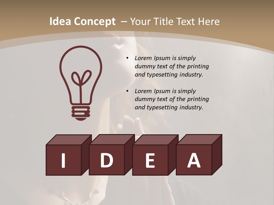 Christ Beauty Love PowerPoint Template