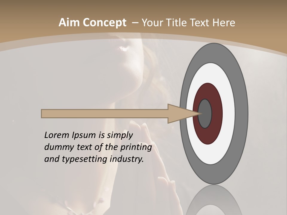 Christ Beauty Love PowerPoint Template