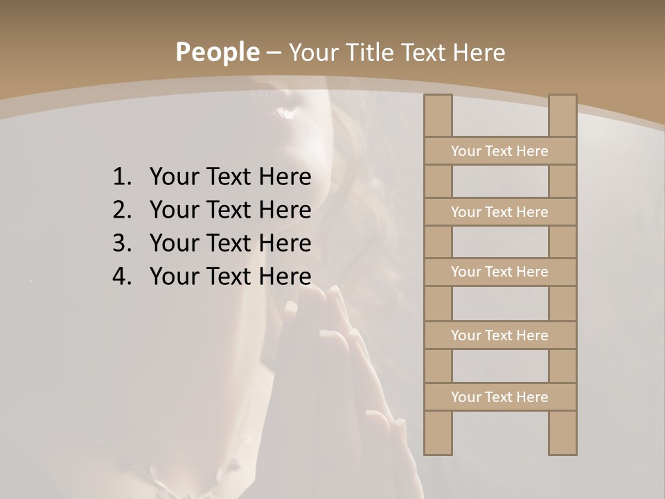 Christ Beauty Love PowerPoint Template