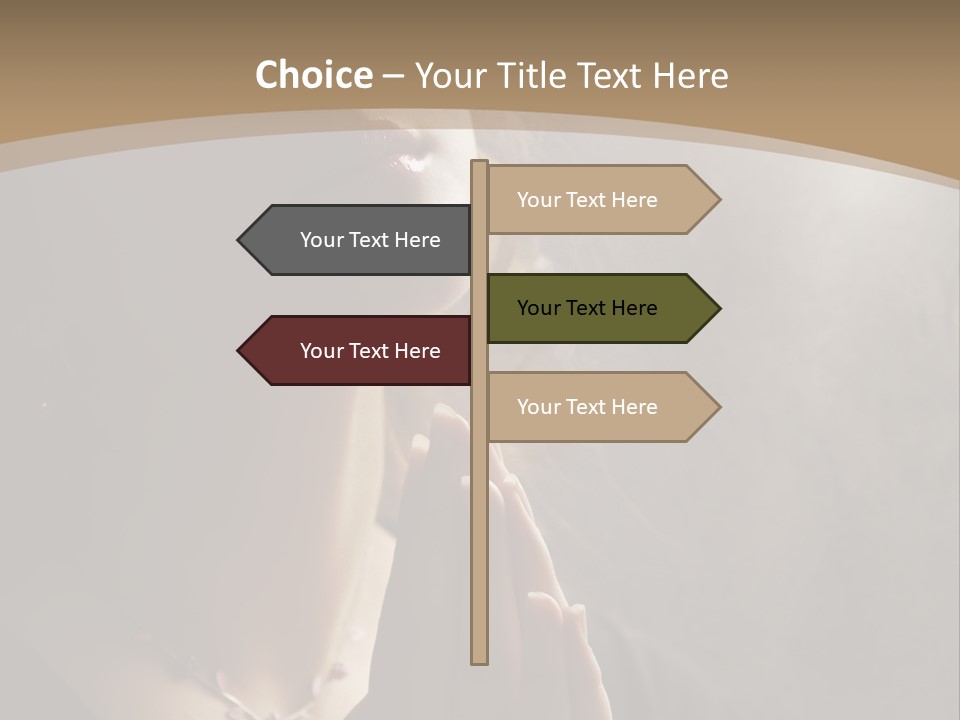 Christ Beauty Love PowerPoint Template