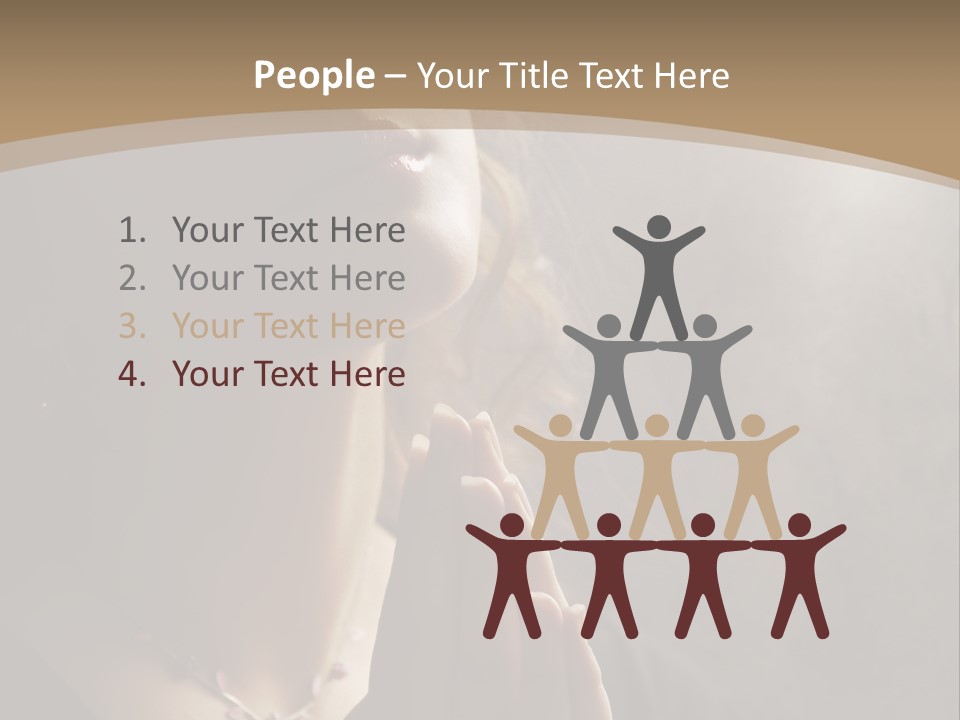 Christ Beauty Love PowerPoint Template