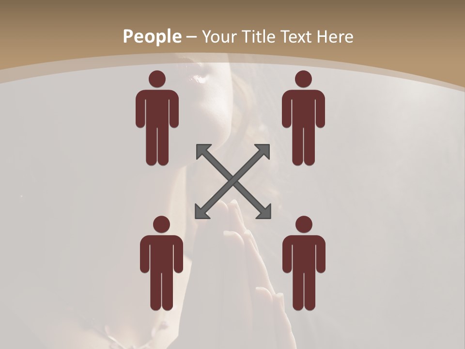 Christ Beauty Love PowerPoint Template