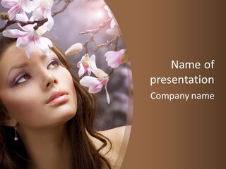 Spa Bokeh Spring PowerPoint Template