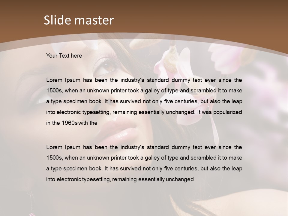 Spa Bokeh Spring PowerPoint Template