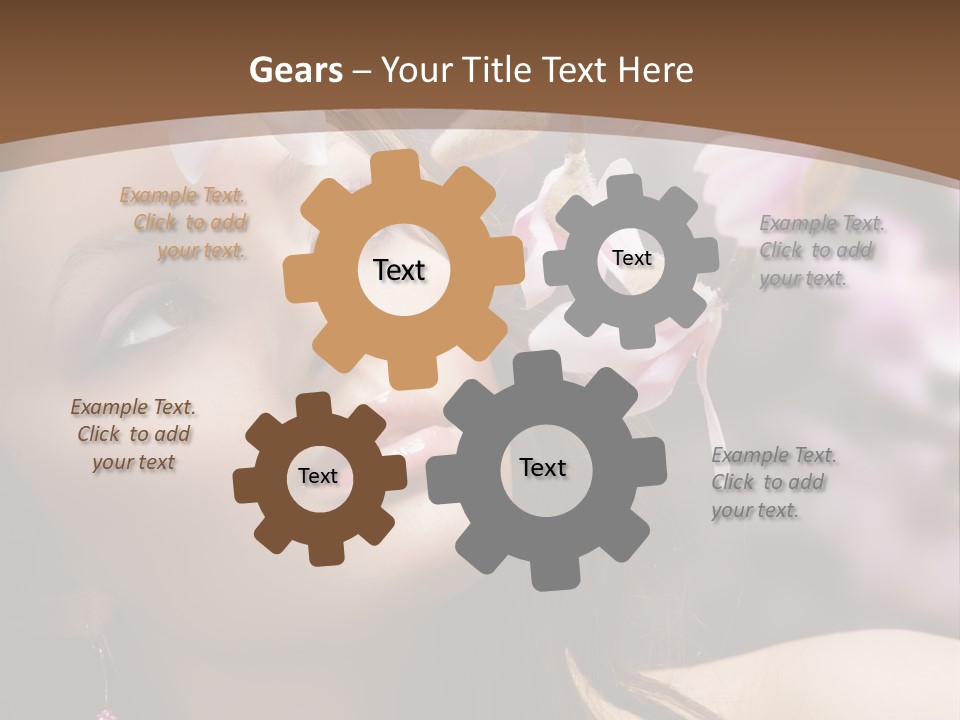 Spa Bokeh Spring PowerPoint Template